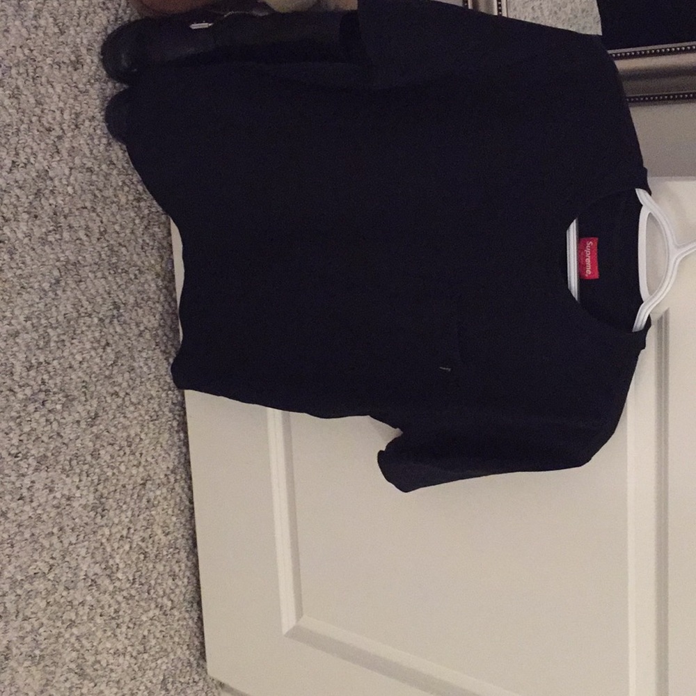Supreme S/S black pocket t shirt